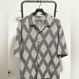 Classic White Striped Men's Shirt